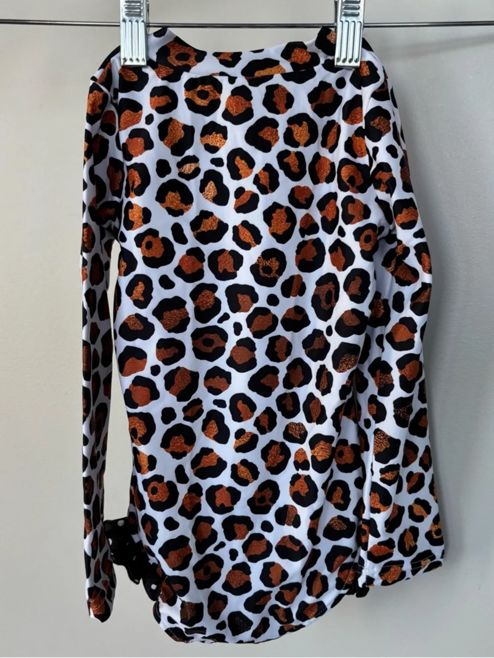 Oopsie‎ Daisy Leopard Print Long Sleeve One Piece Swim Suit Size 3